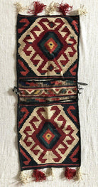 107 Complete Soumac Double Saddle Bag - sold-WOVENSOULS-Antique-Vintage-Textiles-Art-Decor