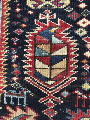110 Antique Shirvan Prayer Rug Wall Art - Gallery-2-WOVENSOULS-Antique-Vintage-Textiles-Art-Decor