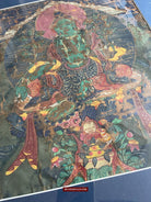 1112 Antique Buddhist Thangka Painting Art, Mongolia-WOVENSOULS Antique Textiles &amp; Art Gallery