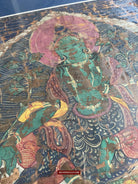 1112 Antique Buddhist Thangka Painting Art, Mongolia-WOVENSOULS Antique Textiles &amp; Art Gallery