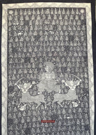 1117 Superfine Kalamkari Artwork - Museum Quality-WOVENSOULS Antique Textiles &amp; Art Gallery