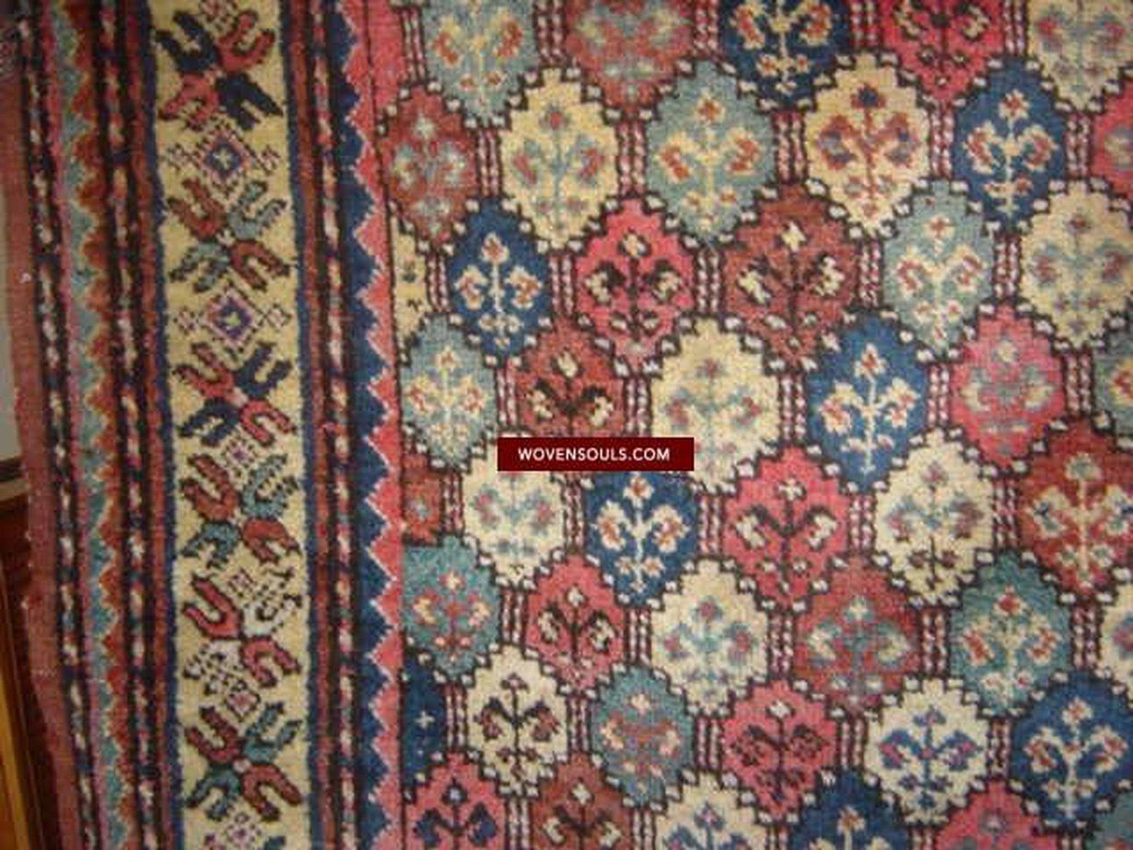 112 ANtique Kurdish Lattice Rug-WOVENSOULS-Antique-Vintage-Textiles-Art-Decor