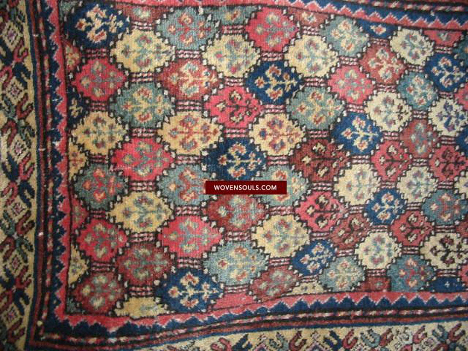 112 ANtique Kurdish Lattice Rug-WOVENSOULS-Antique-Vintage-Textiles-Art-Decor