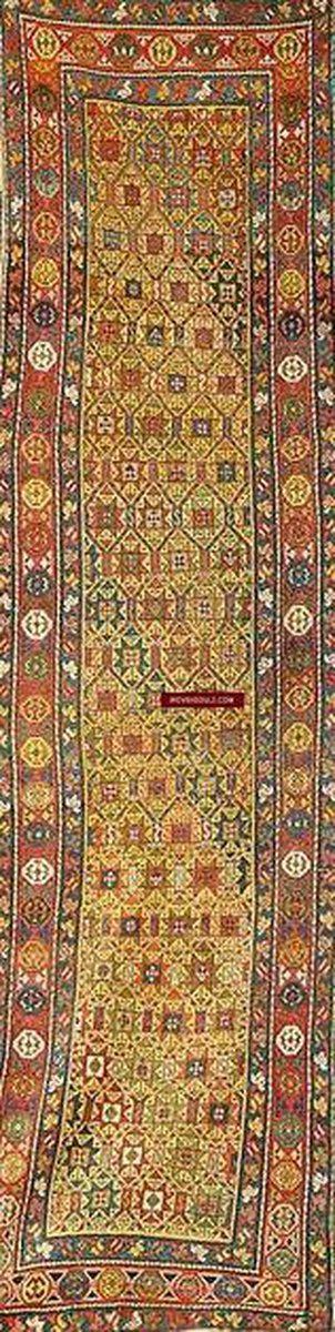 115 Antique Star Lattice Gendge Rug - Gallery-2-WOVENSOULS-Antique-Vintage-Textiles-Art-Decor