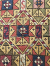 115 Antique Star Lattice Gendge Rug - Gallery-2-WOVENSOULS-Antique-Vintage-Textiles-Art-Decor