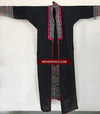 121 Yao Tunic 2 - Hilltribe Tunic Robe Jacket Costume-WOVENSOULS-Antique-Vintage-Textiles-Art-Decor