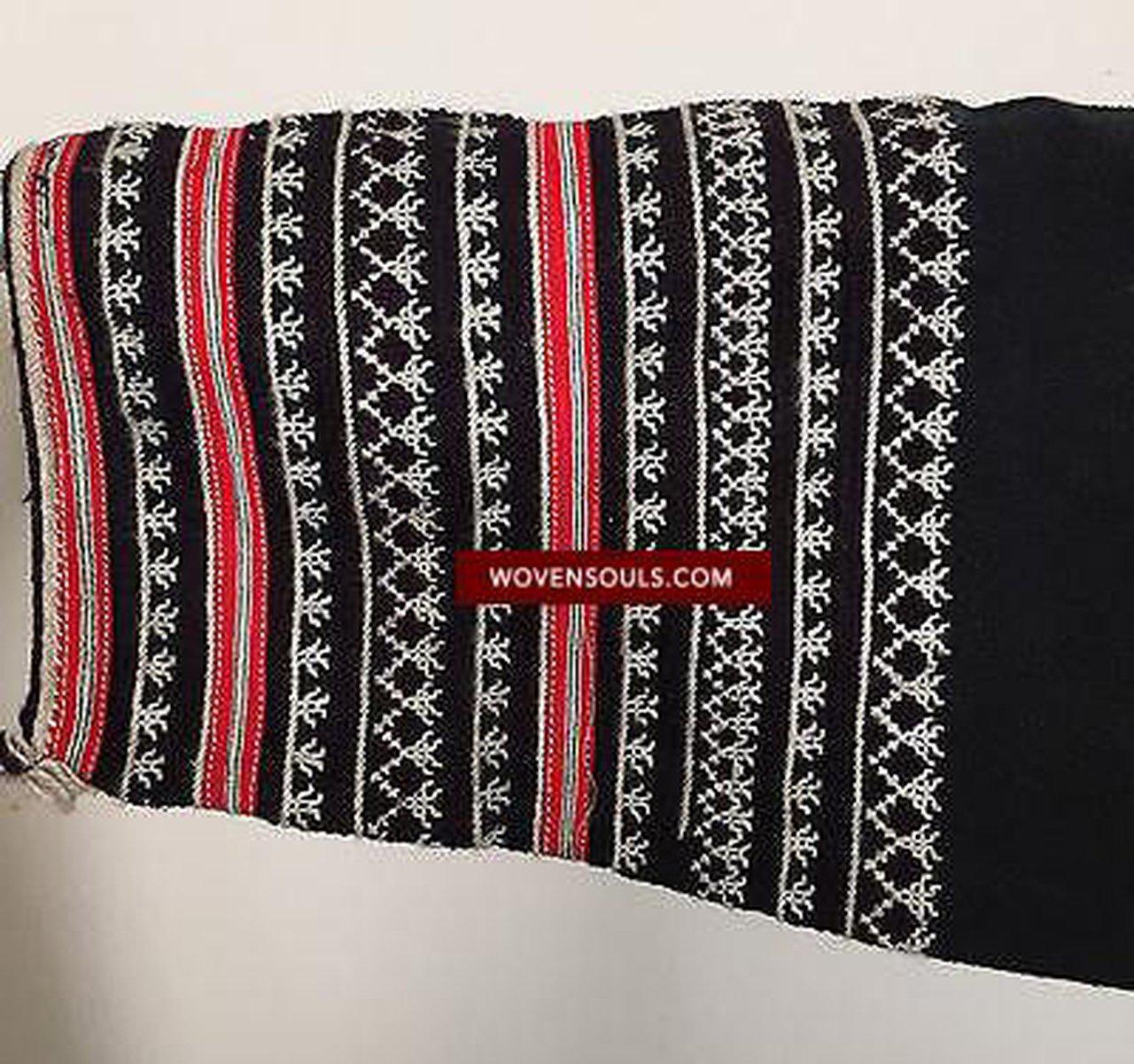 121 Yao Tunic 2 - Hilltribe Tunic Robe Jacket Costume-WOVENSOULS-Antique-Vintage-Textiles-Art-Decor