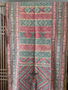 1229 châle tissé du textile bhoutan antique