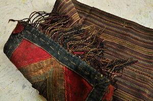 127 SOLD Tibetan Nomad's Double Salt Bag - Chanthang-WOVENSOULS-Antique-Vintage-Textiles-Art-Decor