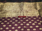 130 SOLD Old Banarasi Sari with Precious metal content in Zari-WOVENSOULS-Antique-Vintage-Textiles-Art-Decor