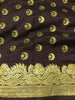 130 SOLD Old Banarasi Sari with Precious metal content in Zari-WOVENSOULS-Antique-Vintage-Textiles-Art-Decor