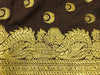 130 SOLD Old Banarasi Sari with Precious metal content in Zari-WOVENSOULS-Antique-Vintage-Textiles-Art-Decor