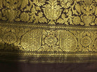 130 SOLD Old Banarasi Sari with Precious metal content in Zari-WOVENSOULS-Antique-Vintage-Textiles-Art-Decor