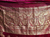 131 Real Zari Bridal Saree Fragment with woven Blessing Inscription - SOLD-WOVENSOULS-Antique-Vintage-Textiles-Art-Decor