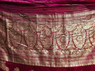 131 Real Zari Bridal Saree Fragment with woven Blessing Inscription - SOLD-WOVENSOULS-Antique-Vintage-Textiles-Art-Decor