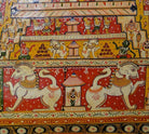 133 Large Old Jagannath Pattachitra Puri Pilgirm's Painting Jatripatti Orissa-WOVENSOULS-Antique-Vintage-Textiles-Art-Decor