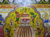 133 Large Old Jagannath Pattachitra Puri Pilgirm's Painting Jatripatti Orissa-WOVENSOULS-Antique-Vintage-Textiles-Art-Decor