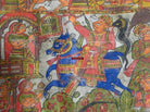 135 Complete Antique Pabuji ki Phad Painting-WOVENSOULS-Antique-Vintage-Textiles-Art-Decor