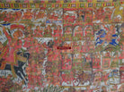 135 Complete Antique Pabuji ki Phad Painting-WOVENSOULS-Antique-Vintage-Textiles-Art-Decor