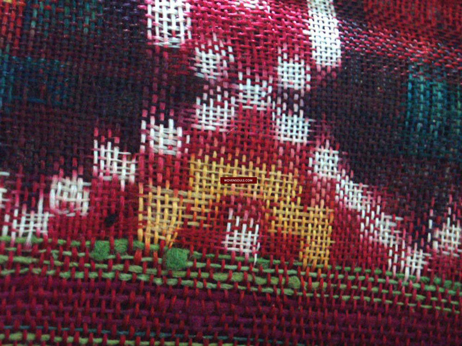 137 SOLD Old Weaver's Heirloom Patan Patola Double Ikat Sari Fragment - A-WOVENSOULS-Antique-Vintage-Textiles-Art-Decor