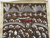 143 SOLD Rare Warli Painting on Cow Dung base-WOVENSOULS-Antique-Vintage-Textiles-Art-Decor