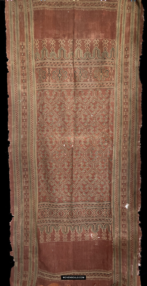 1447 Antique Iban Pua Kumbu Sungkit Textile tissé