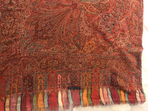 1475 Antique Kashmir Pashmina Dorukha Squala quadrata