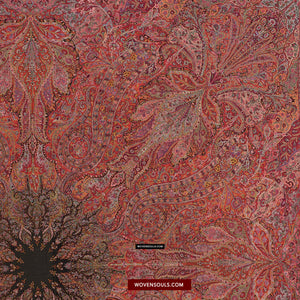 1475 Antique Kashmir Pashmina Dorukha Squala quadrata