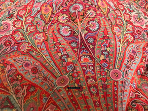 1475 Antique Cachemira Pashmina Dorukha Square Shawl