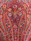 1475 Antique Kashmir Pashmina Dorukha Square Shawl