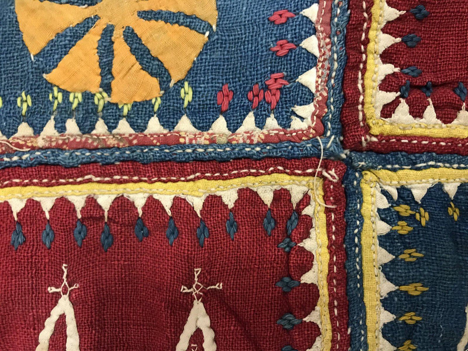 156 Old Banjara Embroidered Tribal Textile Ghodiyu-WOVENSOULS-Antique-Vintage-Textiles-Art-Decor