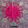 1608 Old Kashmir Silk Embroidered Amli Shawl Rumal-WOVENSOULS Antique Textiles &amp; Art Gallery