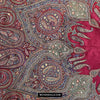 1608 Old Kashmir Silk Embroidered Amli Shawl Rumal-WOVENSOULS Antique Textiles &amp; Art Gallery