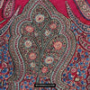 1608 Old Kashmir Silk Embroidered Amli Shawl Rumal-WOVENSOULS Antique Textiles &amp; Art Gallery