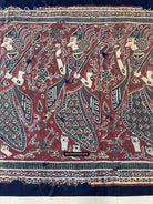 1642 Rare Ceremonial Cloth with a Row of Female Musicians-WOVENSOULS Antique Textiles &amp; Art Gallery