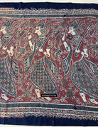 1642 Rare Ceremonial Cloth with a Row of Female Musicians-WOVENSOULS Antique Textiles &amp; Art Gallery