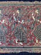 1642 Rare Ceremonial Cloth with a Row of Female Musicians-WOVENSOULS Antique Textiles &amp; Art Gallery