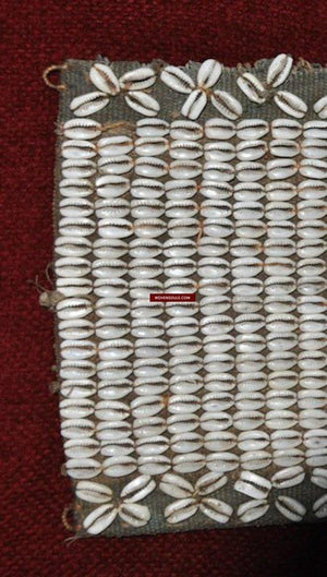 165 SOLD Naga Loin Cloth with Cowrie Shells-WOVENSOULS-Antique-Vintage-Textiles-Art-Decor