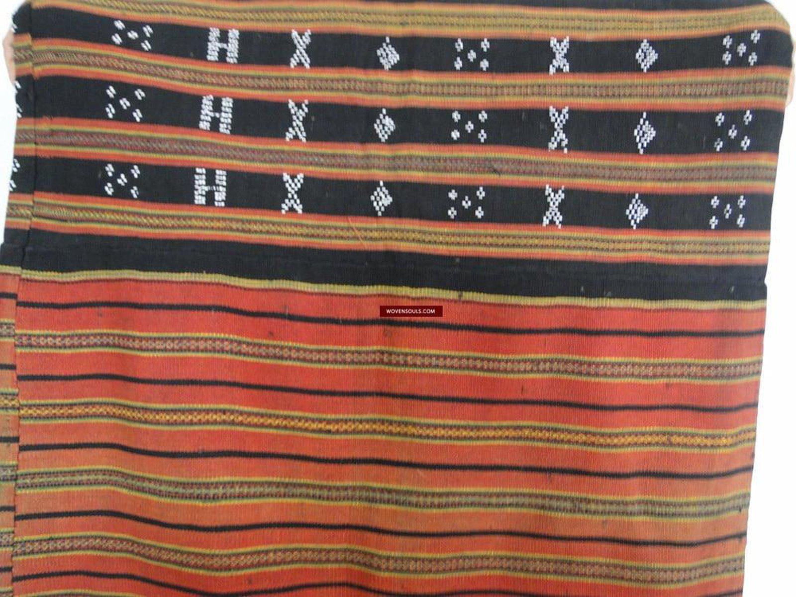 166 Sapa Hilltribe Skirt Vietnam Beaded Weaving-WOVENSOULS-Antique-Vintage-Textiles-Art-Decor