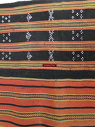 166 Sapa Hilltribe Skirt Vietnam Beaded Weaving-WOVENSOULS-Antique-Vintage-Textiles-Art-Decor