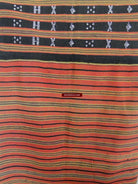 166 Sapa Hilltribe Skirt Vietnam Beaded Weaving-WOVENSOULS-Antique-Vintage-Textiles-Art-Decor