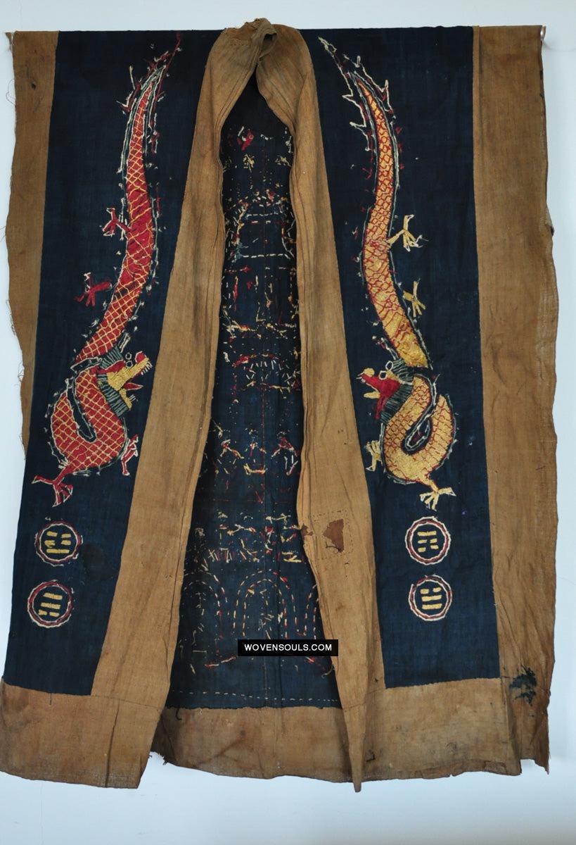 167 Antique Yao Shaman Robe-WOVENSOULS Antique Textiles &amp; Art Gallery