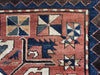 1672 Antique Chelaberd Eagle Kazak Rug - WOVENSOULS Antique Vintage Art Interior Decor