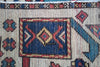 1718 Antique White Field Caucasian Village Kazak Rug - Antique Decor Home Museum