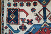 1718 Antique White Field Caucasian Village Kazak Rug - Antique Decor Home Museum