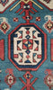 1718 Antique White Field Caucasian Village Kazak Rug - Antique Decor Home Museum