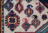 1718 Antique White Field Caucasian Village Kazak Rug - Antique Decor Home Museum