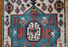 1718 Antique White Field Caucasian Village Kazak Rug - Antique Decor Home Museum
