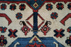 1718 Antique White Field Caucasian Village Kazak Rug - Antique Decor Home Museum