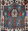 1718 Antique White Field Caucasian Village Kazak Rug - Antique Decor Home Museum